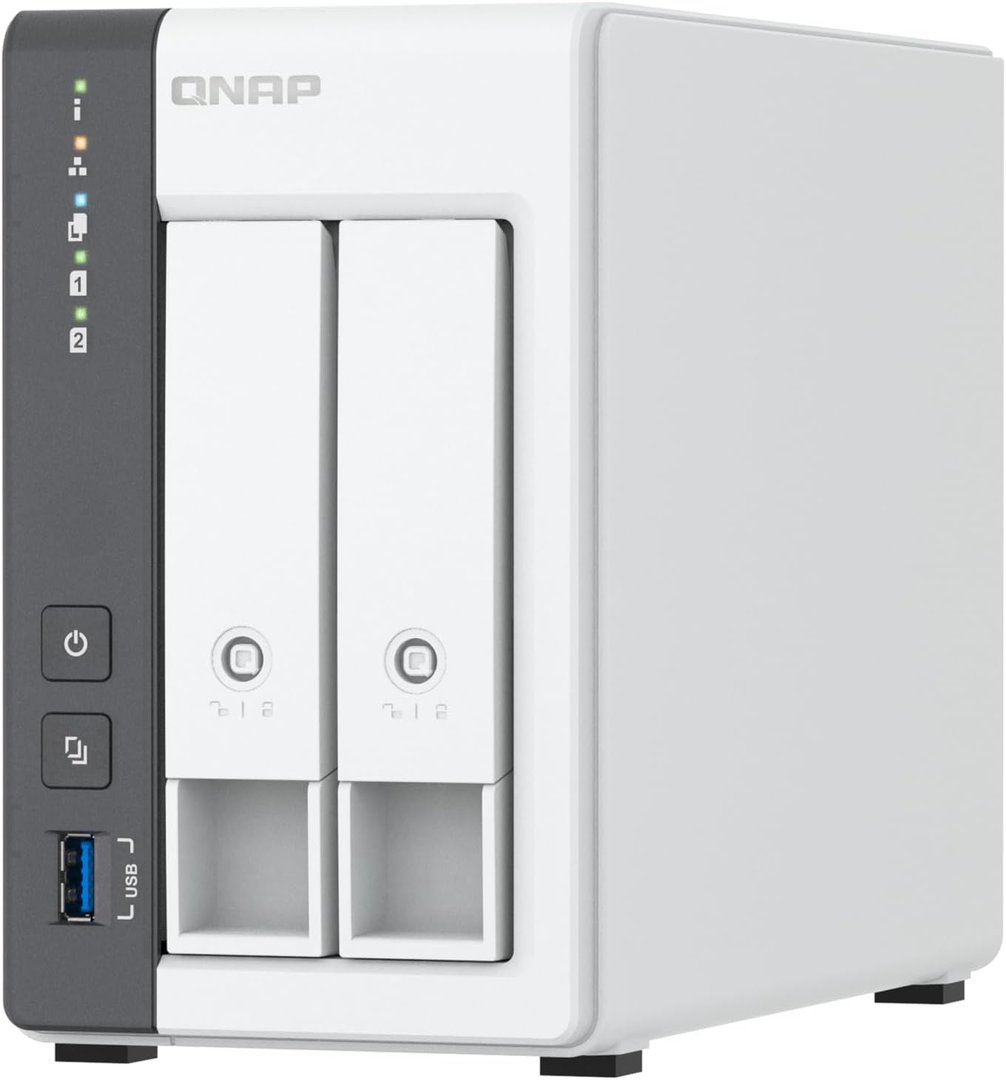QNAP TS-216G NAS, 2-Bay, Quad-core CPU, 2.5GbE, 4GB RAM - Image 1