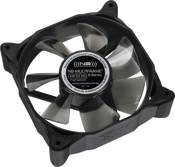Noiseblocker Multiframe M8-S3 HS Fan, 80 mm - Thumbnail 2