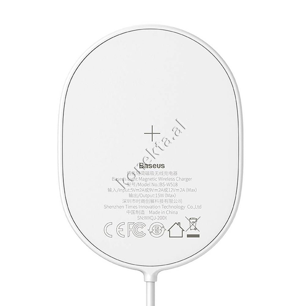 Baseus Fast Charge Wireless Charger, White, 15W - Thumbnail 10