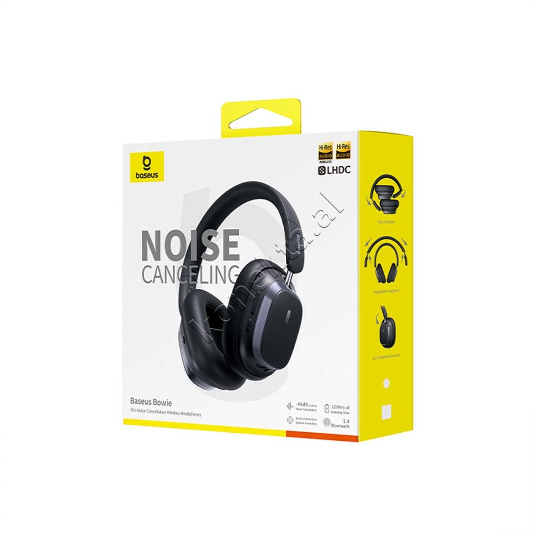 Baseus Bluetooth Wireless Headphones, Black, White - Thumbnail 7