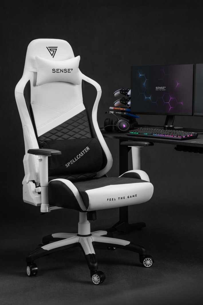 SENSE7 Spellcaster Senshi Edition Gaming Chair, XL, White - Thumbnail 13