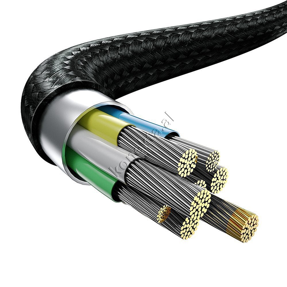 Baseus 2 Ne 1 Type-C Dhe Adaptor Laptopi Lenovo Cable, 100W, 2m, Black - Thumbnail 7
