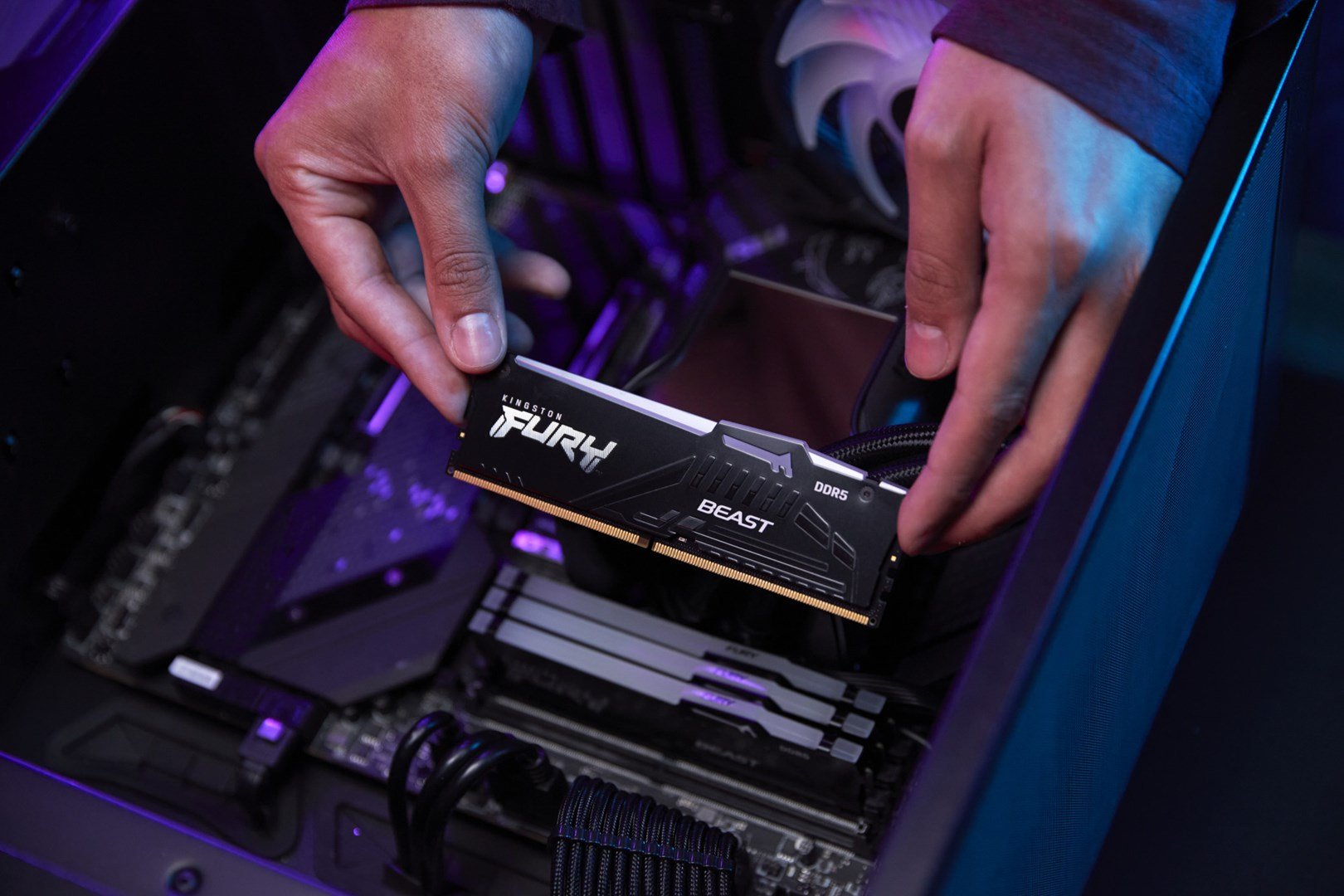 Kingston FURY Beast Memory, 64GB, 6000MT/s, DDR5, CL36 - Thumbnail 12