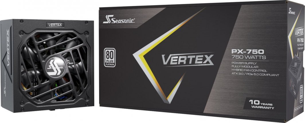 SeaSonic VERTEX PX-750 Power Supply, 750W, ATX 3.0, PCIe 5.0 - Thumbnail 8