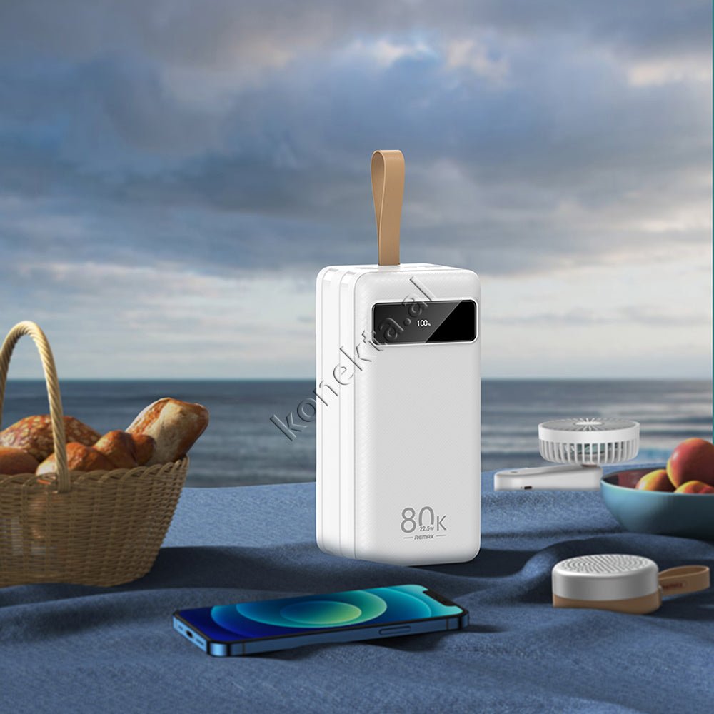 Remax 80000mAh Battery, White - Thumbnail 5