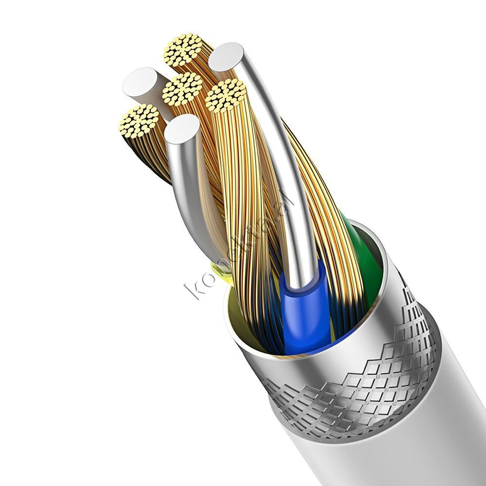 Baseus MLL82ZM/A Cable, 1.5m, White, 100W Fast Charge 5A - Thumbnail 9
