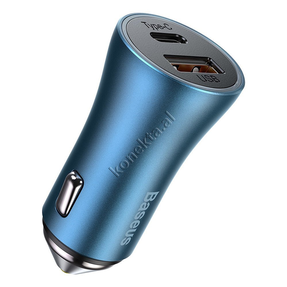 Baseus Car Charger with 2 USB Ports + Type-C 40W - Thumbnail 2