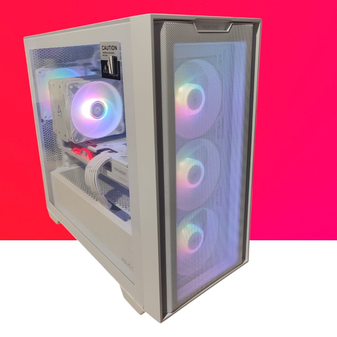 Albagame Vulcan Series PC, RX 7800 XT 16GB GDDR6, AMD Ryzen 7 9700X, 32GB DDR5 RAM, 1TB NVMe Gen4 SSD - Image 1
