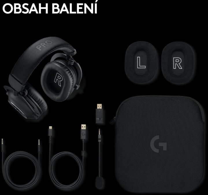 Logitech G Pro X Wireless 2 Headphones, Black - Thumbnail 10