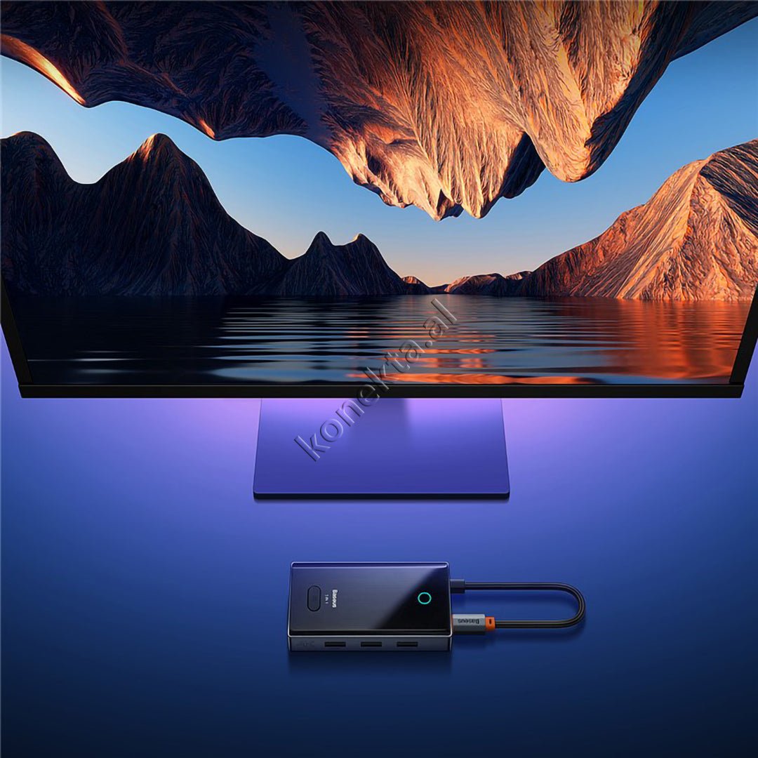 Baseus Ultra HUB Adapter with HDMI 4K@30Hz, USB 3.0 and Type-C Charging Port 100W - Thumbnail 5