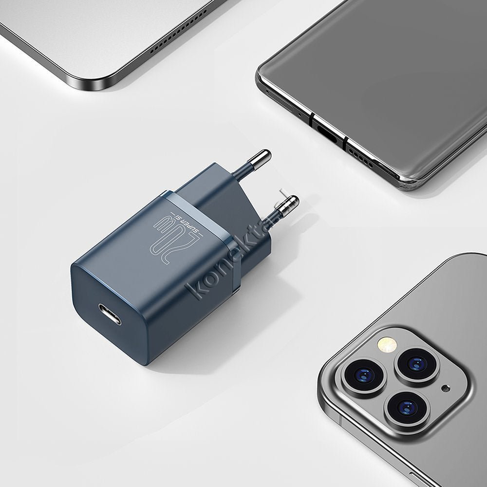 Baseus Charger with Type-C Port and 20W Charging Cable - Thumbnail 48