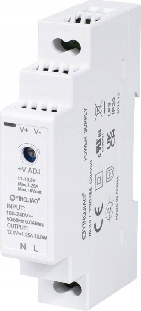 YingJiao YSD15S-1201250 Power Supply, 15W - Image 1