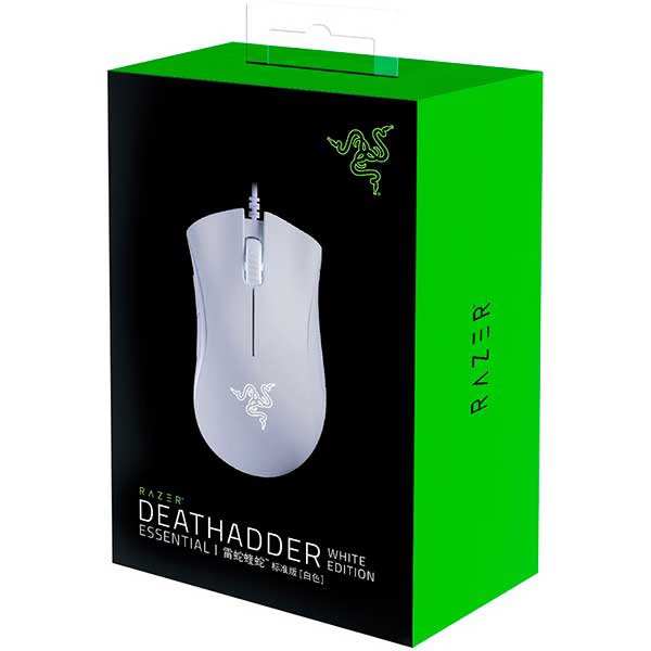 Razer DeathAdder Essential 2021 Mouse, White Edition - Image 1