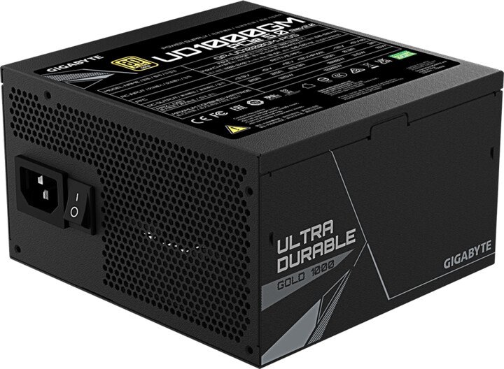 GIGABYTE UD1000GM PG5 Rev.2.0 1000W 80+ Gold 120mm fan Power Supply - Thumbnail 5