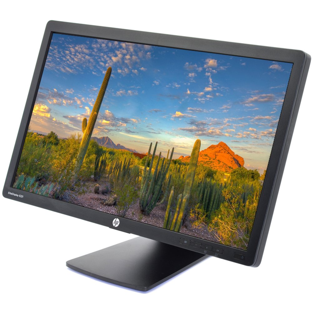 HP ELITEDISPLAY E221C Monitor, 22" IPS, Used - Image 1