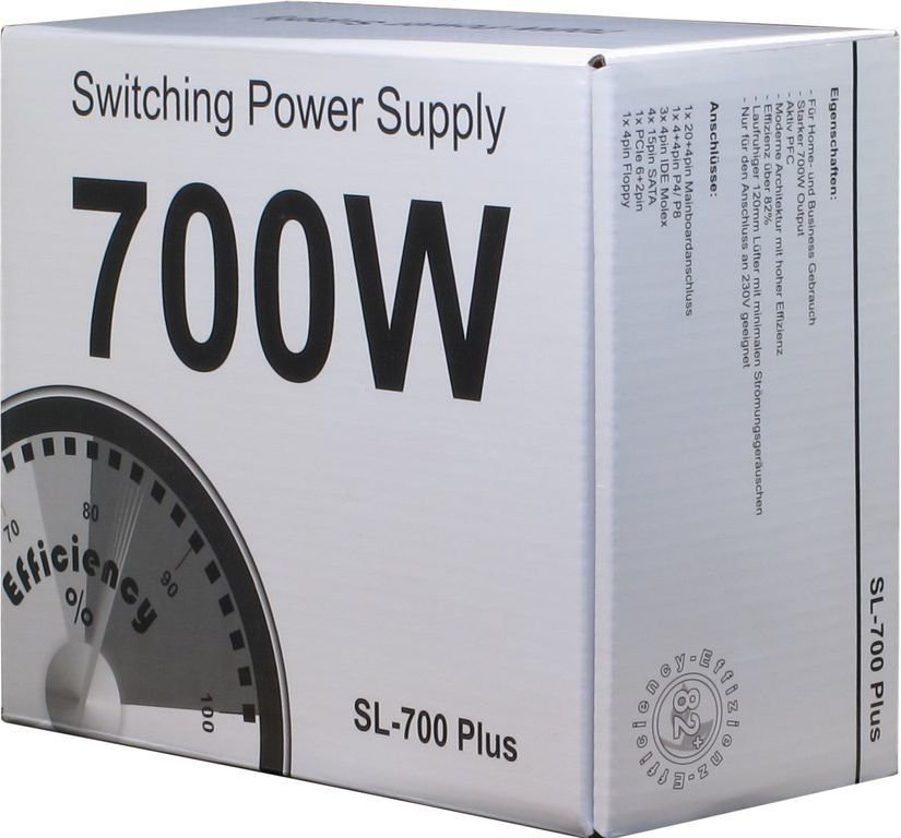 Inter-Tech SL-700 Plus Power Supply, 700W, ATX - Thumbnail 5