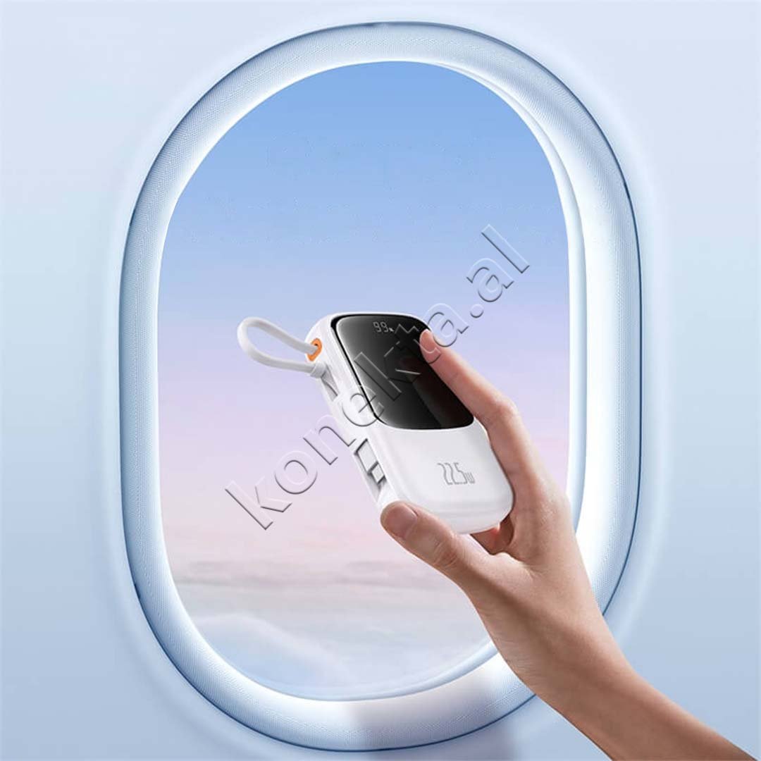 Baseus Wireless Power Bank, 10000mAh, 22.5W, White - Thumbnail 7