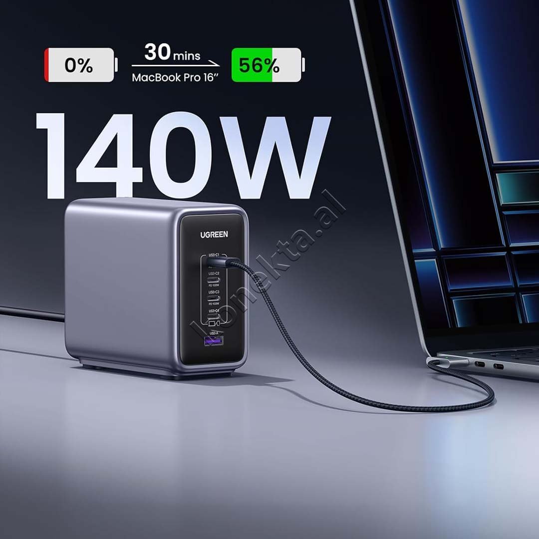 UGreen Nexode GAN 300W Charger with 5 Ports - Thumbnail 3