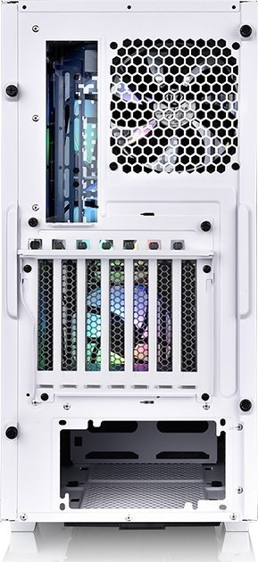 Thermaltake V350 TG ARGB Air Snow Case, Midi Tower, White - Thumbnail 6