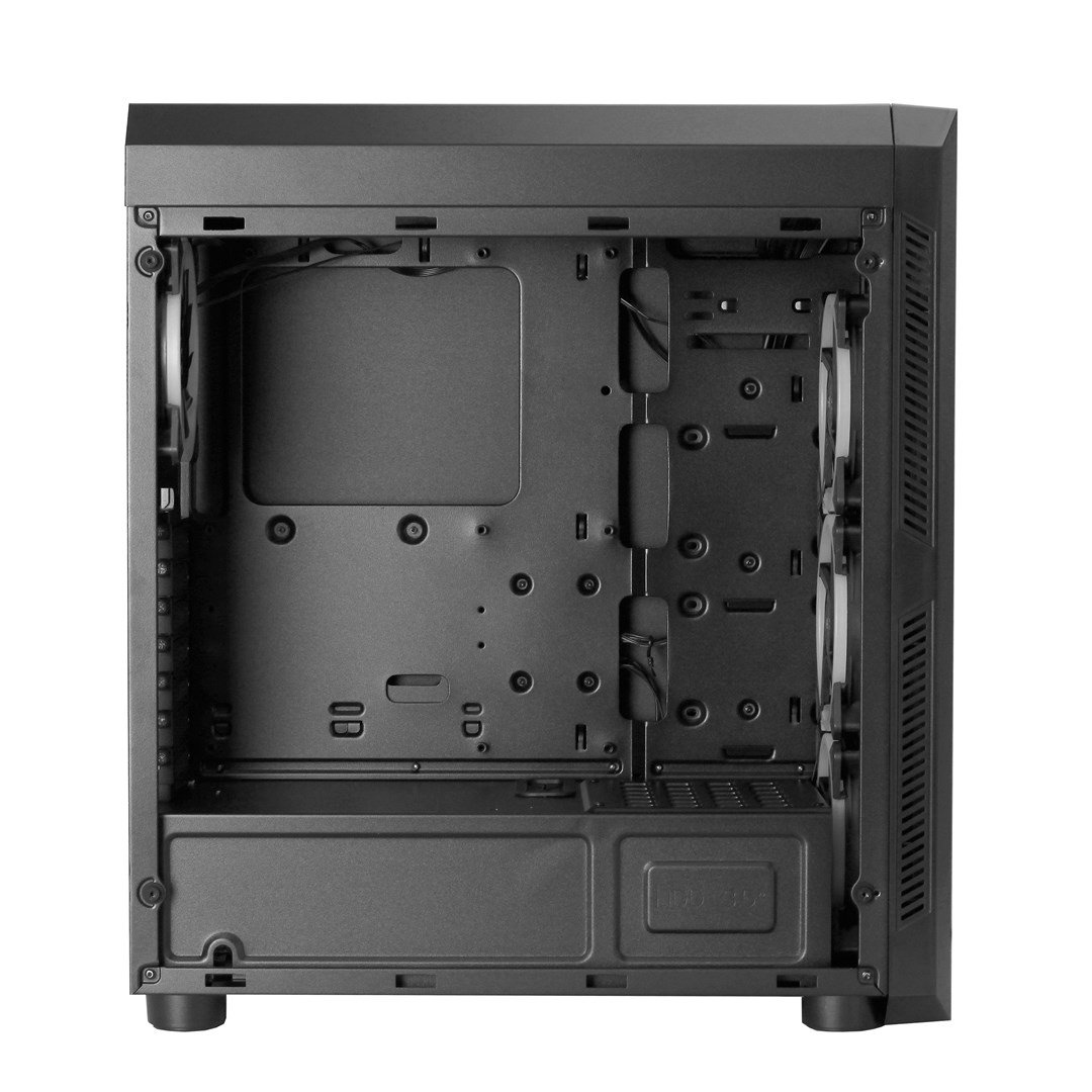 Chieftec SCORPION II Case, ATX/mATX, Black - Thumbnail 4