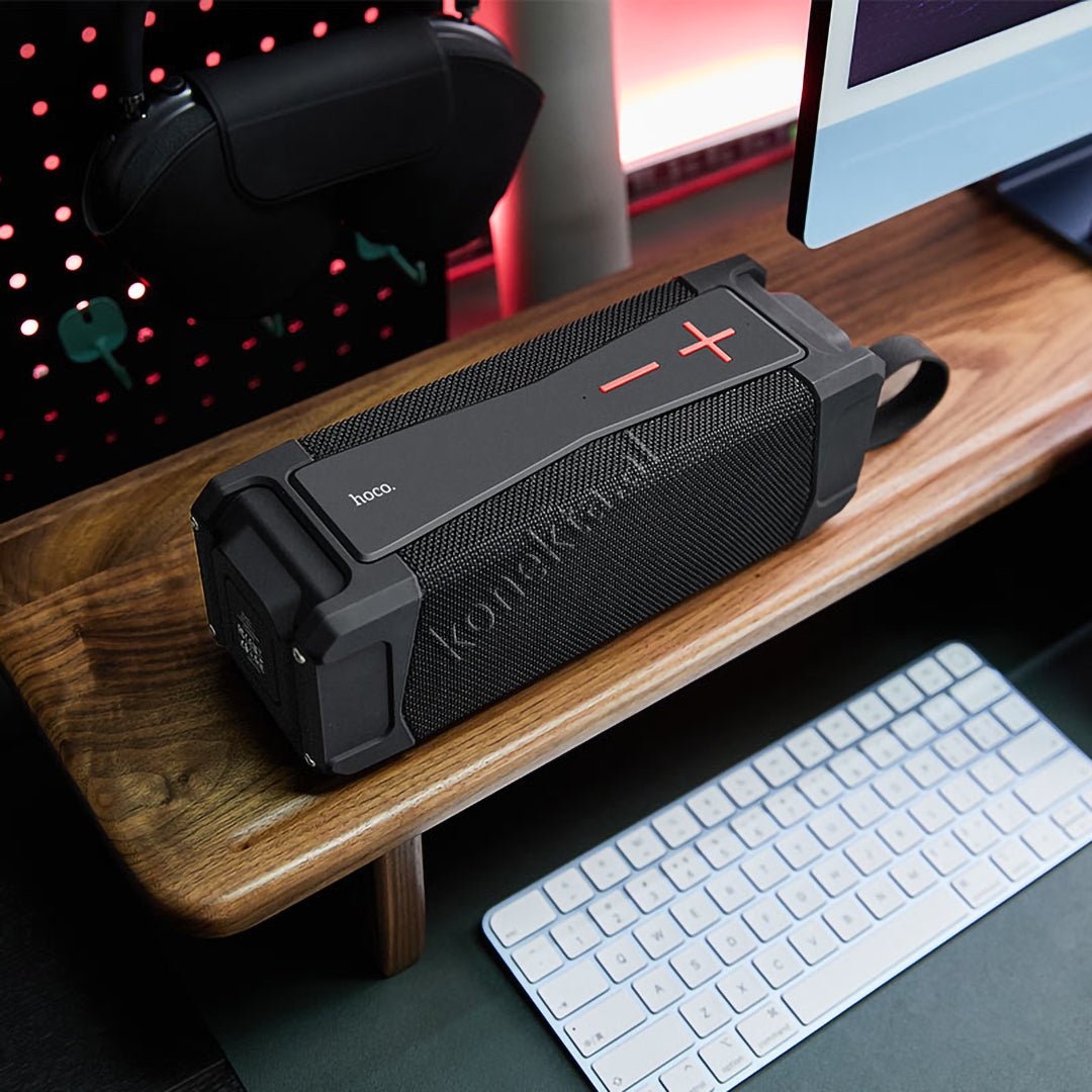 HOCO Bluetooth Speaker with Microphone, USB Port, TF Card, AUX, Waterproof - Thumbnail 5