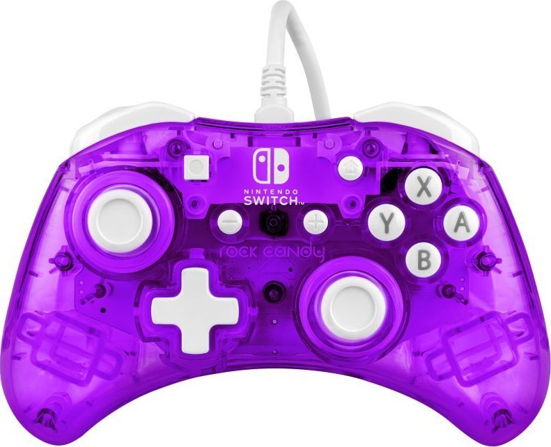 PDP Rock Candy Mini Controller, Wired, Purple - Image 1