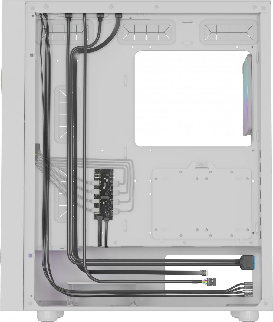 Genesis Diaxid 605 ARGB Case, White, Midi Tower - Thumbnail 16
