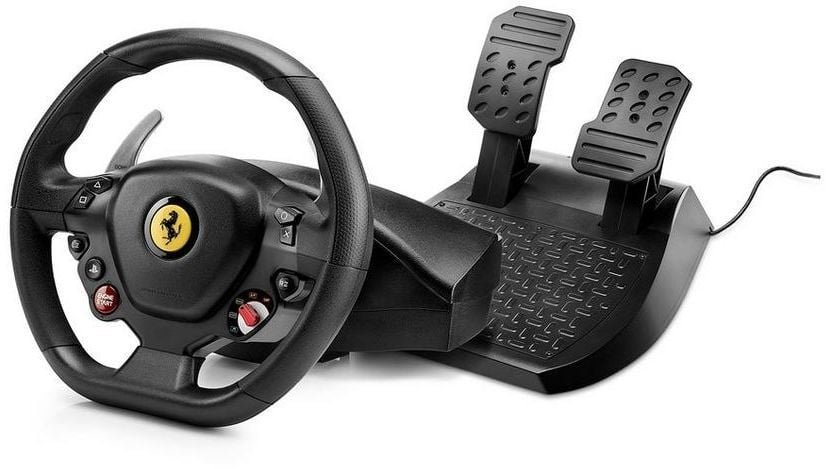Thrustmaster T80 Ferrari 488 GTB Edition Steering Wheel, Wired, Black - Image 1