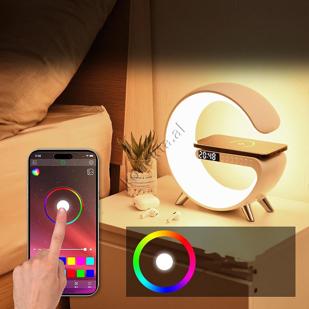 tjetertjeter Wireless Charger with LED RGB Light and Bluetooth Box - Thumbnail 21