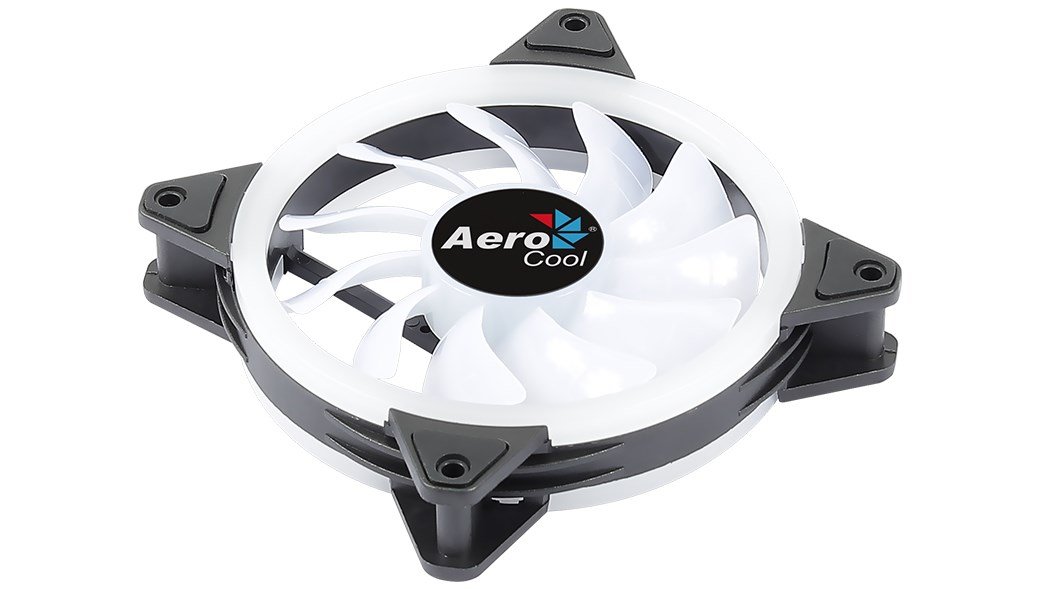 Aerocool Duo 12 ARGB Fan, 12 cm, Black - Thumbnail 2