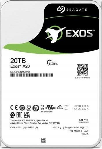 Seagate Exos X22 Disk, 20TB, 3.5'', SATA III (6Gb/s) - Thumbnail 2