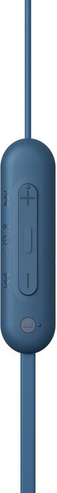 Sony WI-C100 Earbuds, Blue - Thumbnail 3