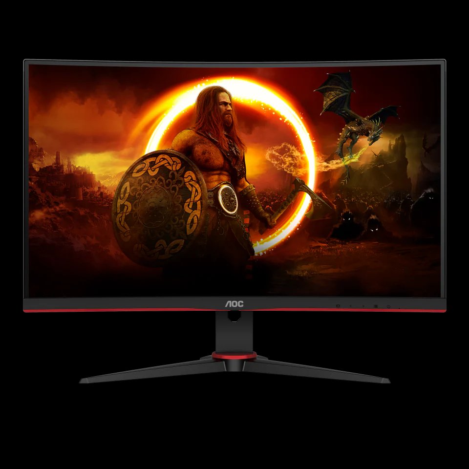 AOC Gaming Curved (C27G2ZE) Monitor, 27" 240Hz - Thumbnail 2