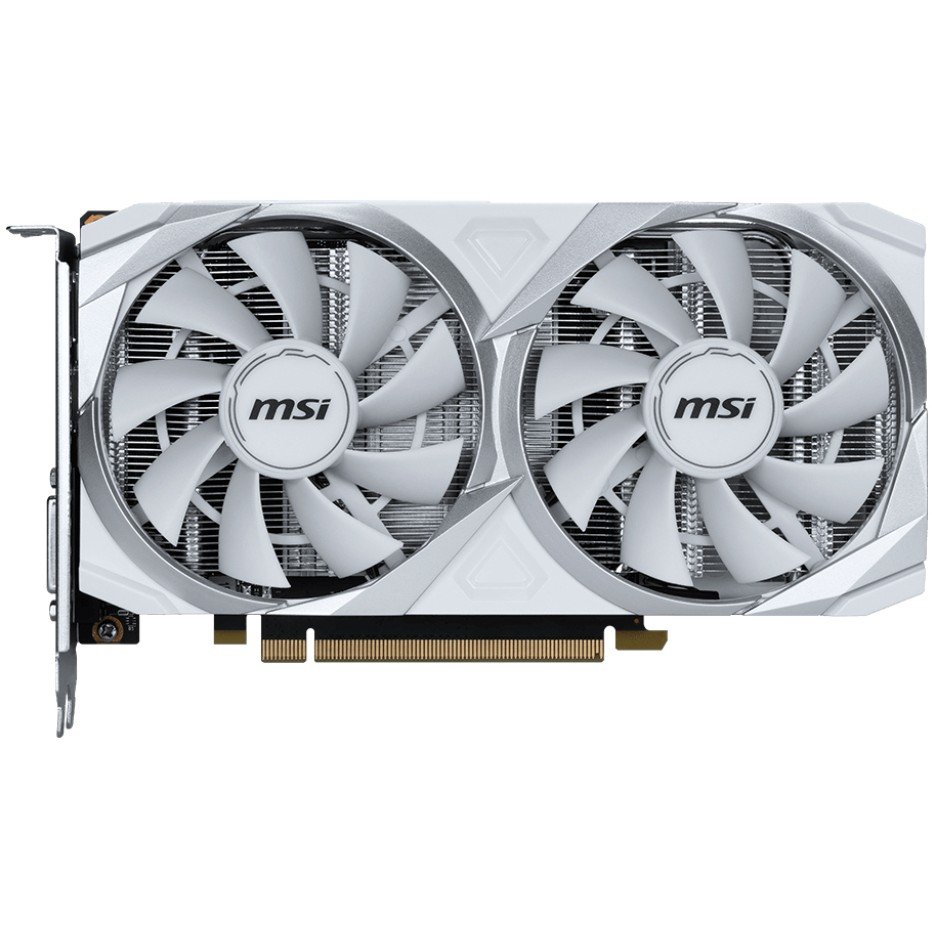 MSI Ventus 2X XS Graphics Card RTX 3050 8GB White OC GDDR6 - Thumbnail 2