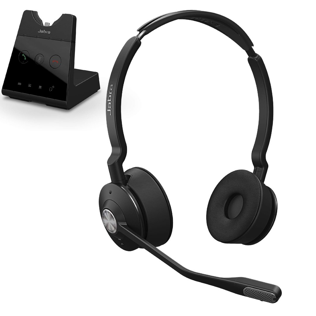 Jabra Engage 65 Stereo Headphones, Black, Wireless - Image 1