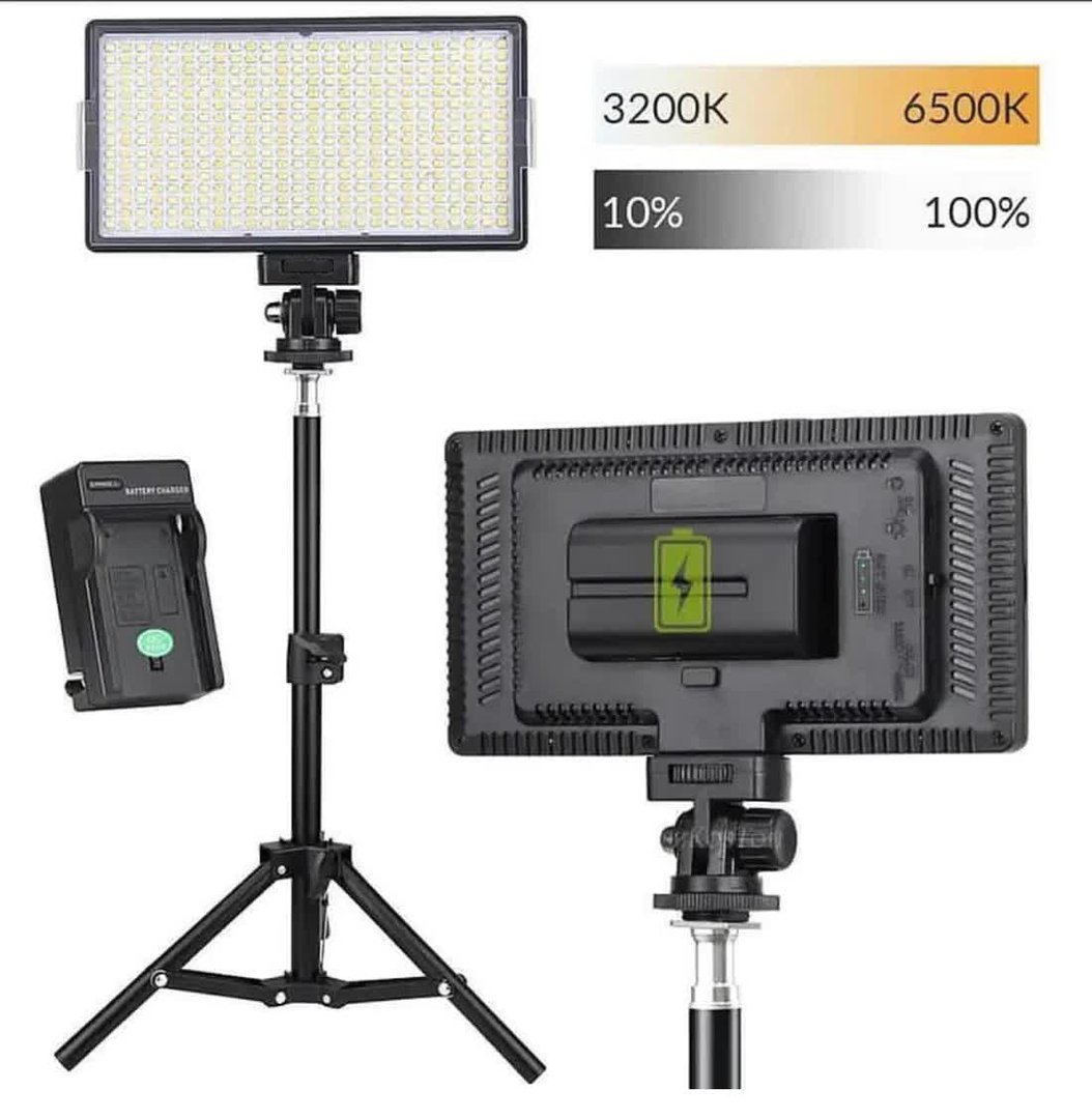 tjetertjeter Trekembesh Tripod Me Drite LED Profesionale - Thumbnail 3