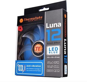 Thermaltake Luna LED Fan, 120 mm, Blue - Thumbnail 8