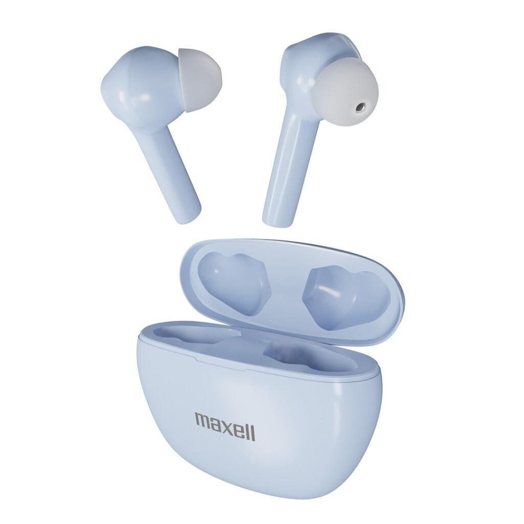 Maxell Dynamic+ Headphones, Wireless, Blue - Image 1