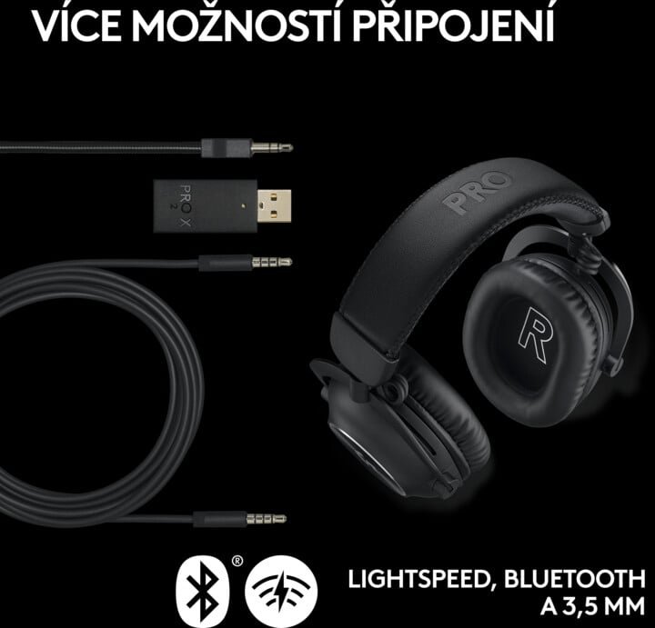 Logitech G Pro X Wireless 2 Headphones, Black - Thumbnail 6