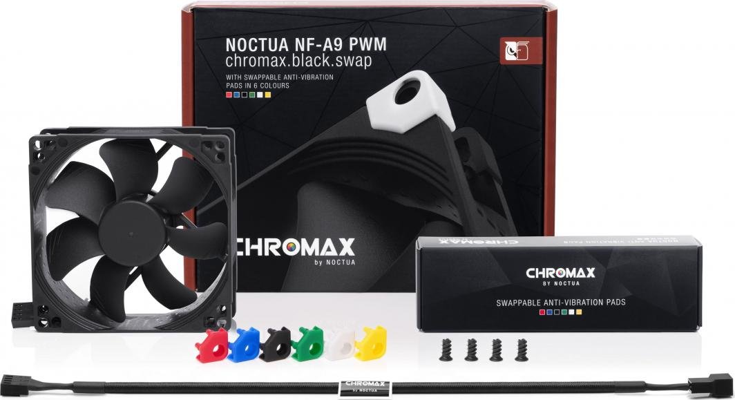 Noctua NF-A9 PWM Chromax Black Swap Fan, 92 mm - Thumbnail 3