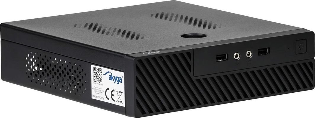 Akyga AK-100-01BK Case, Mini Tower, Black - Thumbnail 2