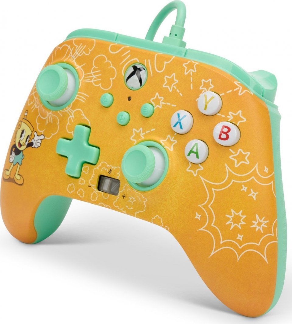 PowerA Xbox Enhanced Cuphead Controller, Wired, Yellow - Thumbnail 3