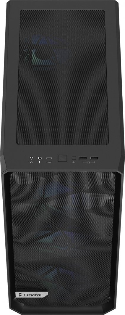 Fractal Design Meshify 2 Compact RGB Case, Black, Midi Tower - Thumbnail 3