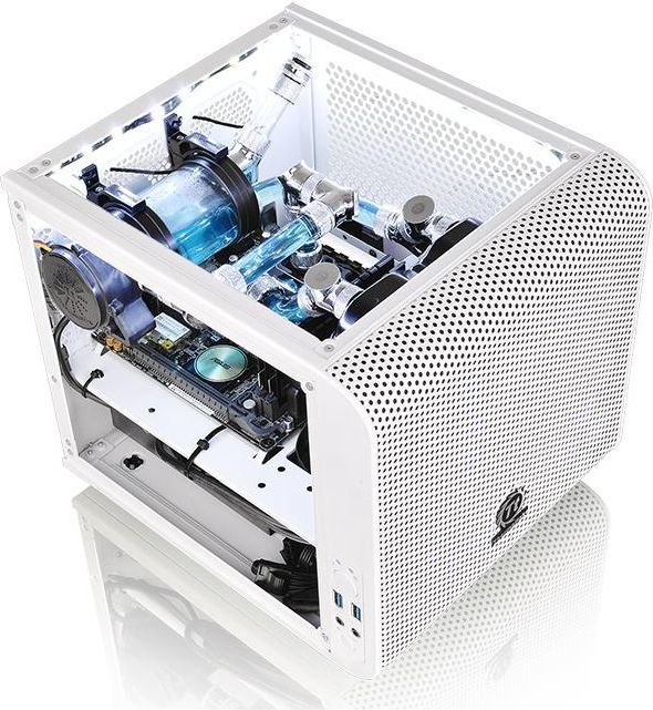 Thermaltake Core V1 Snow Edition Case, Mini Tower - Thumbnail 2