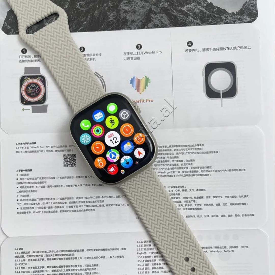 tjetertjeter HK10 PRO+ Smartwatch, Bluetooth, 2.02-inch AMOLED - Thumbnail 5
