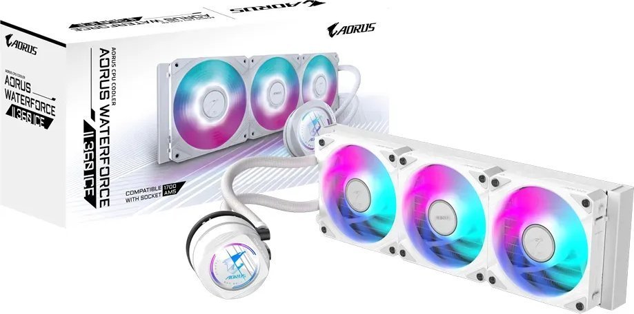 Gigabyte Aorus WaterForce II 360 Ice Cooler, White - Thumbnail 5