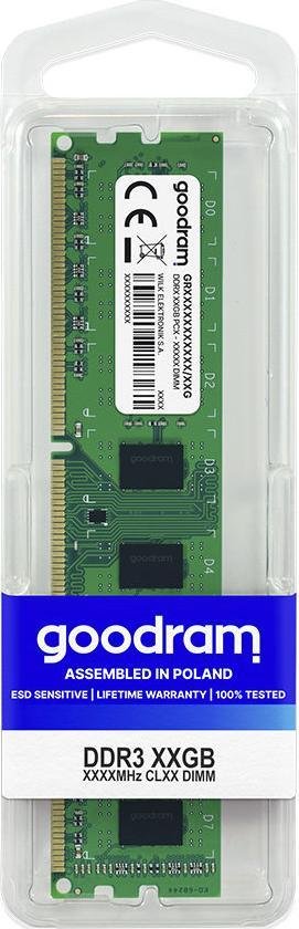 GoodRam DDR3 Memory, 4 GB, 1600 MHz, CL11 - Thumbnail 2