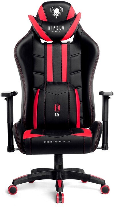 Diablo Chairs X-Ray Gaming Chair, XL, Black / Red - Thumbnail 7