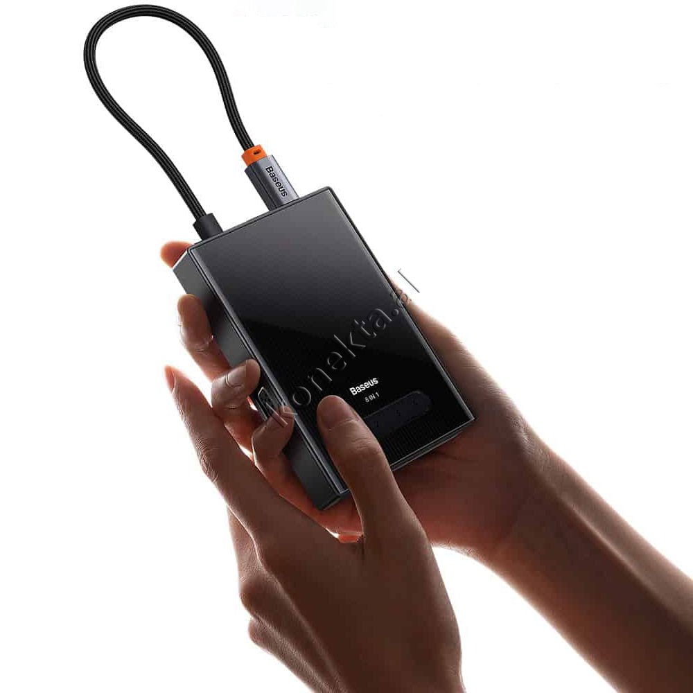 Baseus Adaptor HUB Me Shumë Porta 8 në 1 - Thumbnail 7
