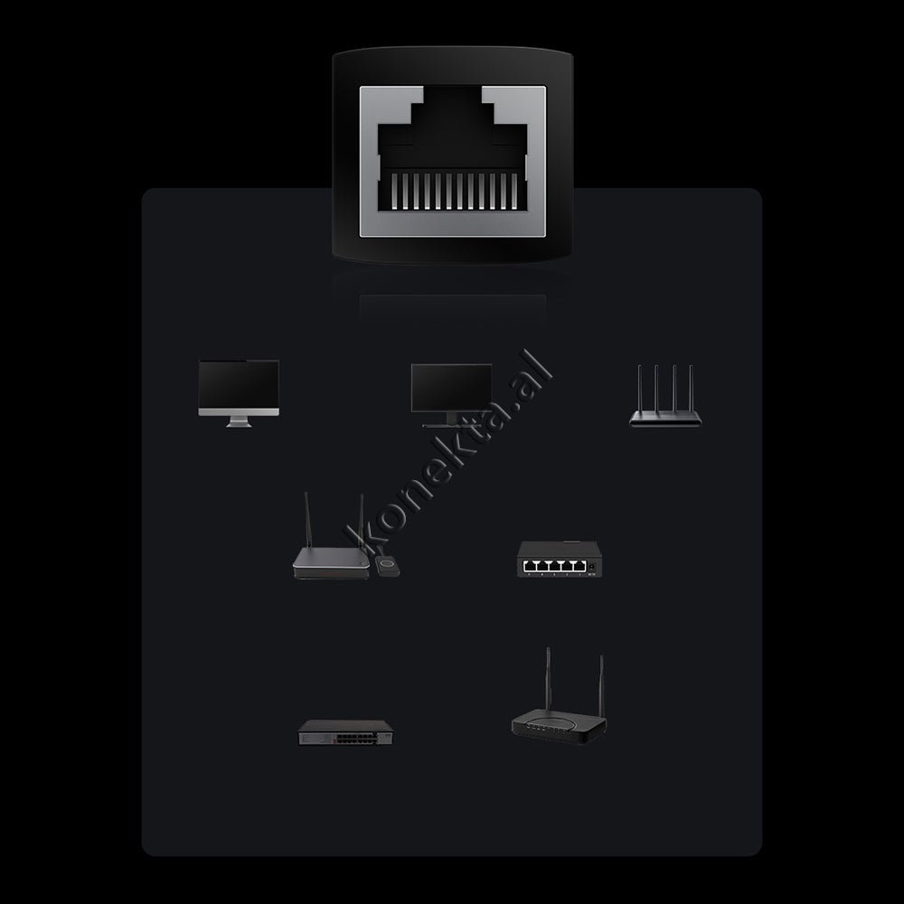 Baseus Internet Cable Extender, Black - Thumbnail 15
